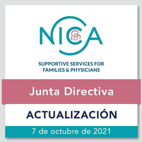 Email sobre Actualización de la Junta Directiva de la NICA - 10/7/2021
