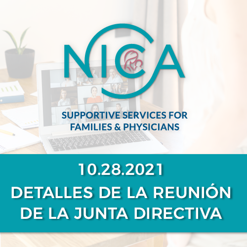 Email con Detalles sobre la Reunión de la Junta Directiva de la NICA del 10.28.2021