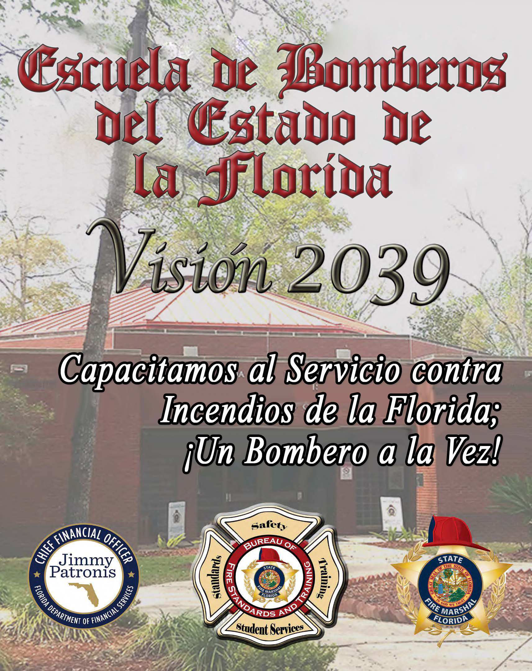 Folleto de Vision 2039 de la Escuela de Bomberos del Estado de la Florida
